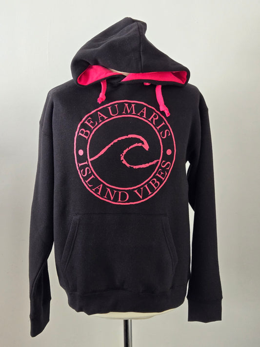 Beaumaris Clothing Company Black/Cerise Island Vibes Hoodie