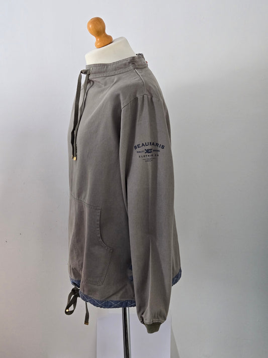 Beaumaris Clothing Company Sage Green Canvas Crew Smock