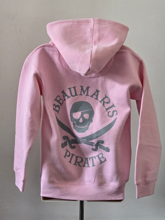 Beaumaris Clothing Company Kids Pink Pirate Hoodie