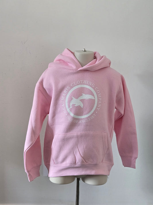 Beaumaris Clothing Company Kids Pink Dolphin Hoodie