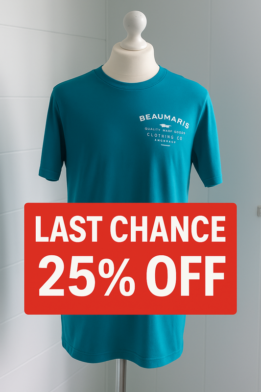 Beaumaris Clothing Co Regatta Unisex T-Shirt Blue Green